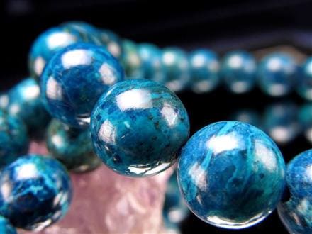 クリソコラ 珪孔雀石 シャッタカイト ブレスレット ペルー産