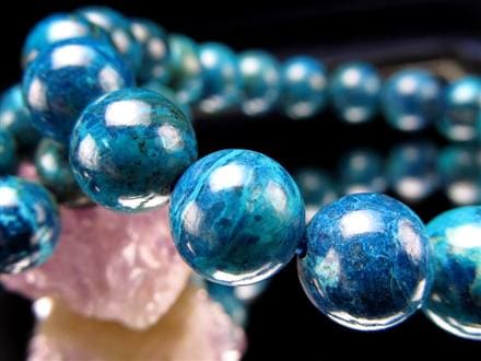 クリソコラ 珪孔雀石 シャッタカイト ブレスレット ペルー産