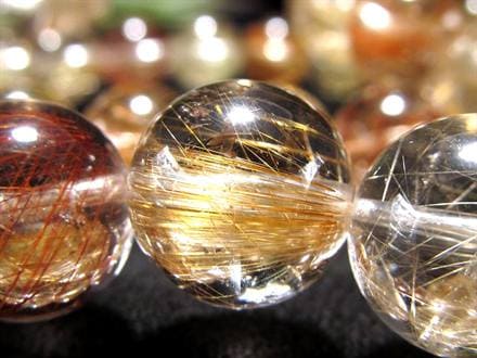 ルチルクォーツ ブレスレット MIXルチル 金紅石入り水晶 ルチレイテッドクォーツ