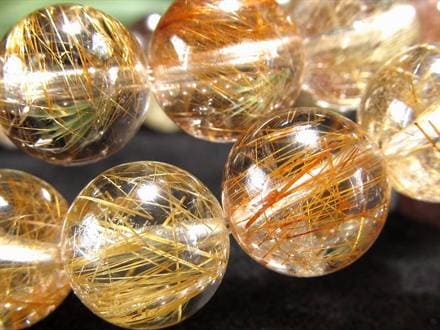 ルチルクォーツ ブレスレット MIXルチル 金紅石入り水晶 ルチレイテッドクォーツ