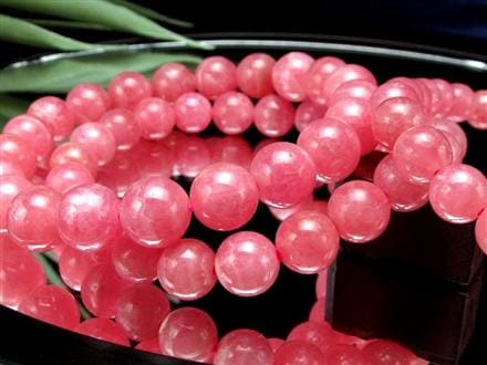 インカローズ ロードクロサイト ブレスレット レース模様 恋愛運