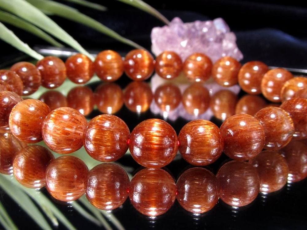 オレンジキャッツアイルチル ブレスレット キャッツアイルチルクォーツ ルチルレイテッドクォーツ ルチルの王様