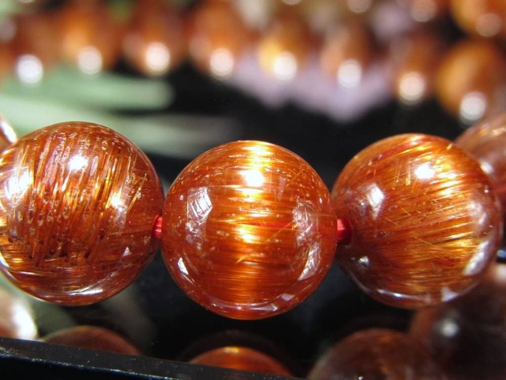 オレンジキャッツアイルチル ブレスレット キャッツアイルチルクォーツ ルチルレイテッドクォーツ ルチルの王様