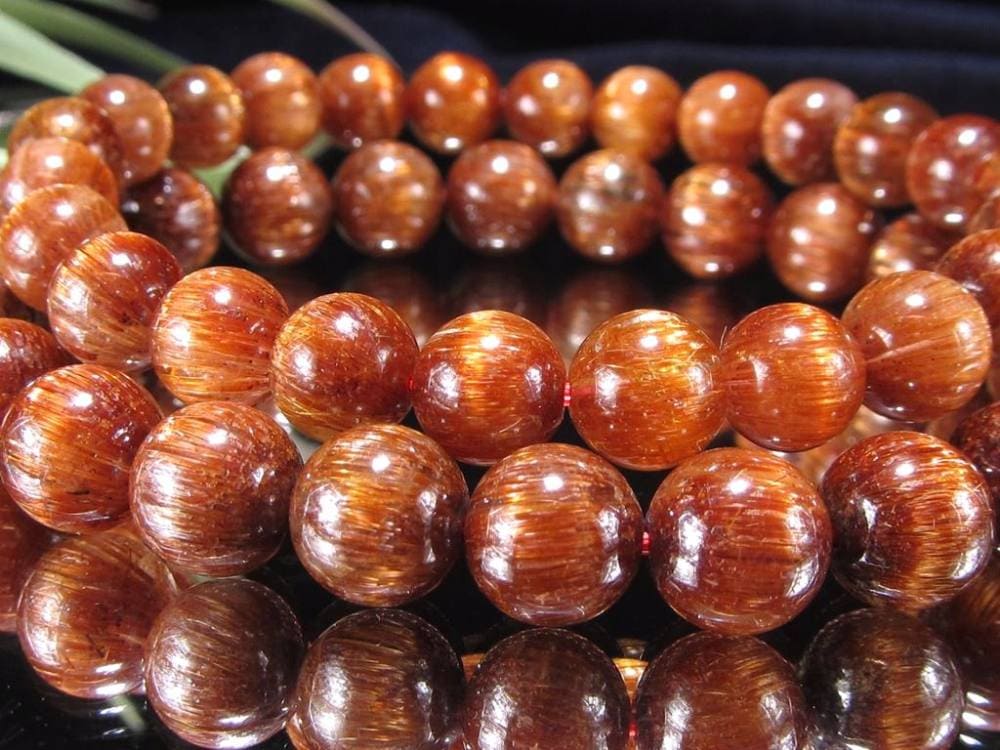 オレンジキャッツアイルチル ブレスレット キャッツアイルチルクォーツ ルチルレイテッドクォーツ ルチルの王様