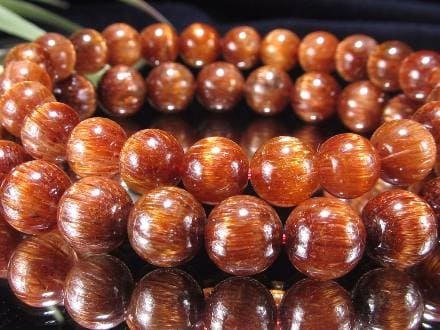 オレンジキャッツアイルチル ブレスレット キャッツアイルチルクォーツ ルチルレイテッドクォーツ ルチルの王様