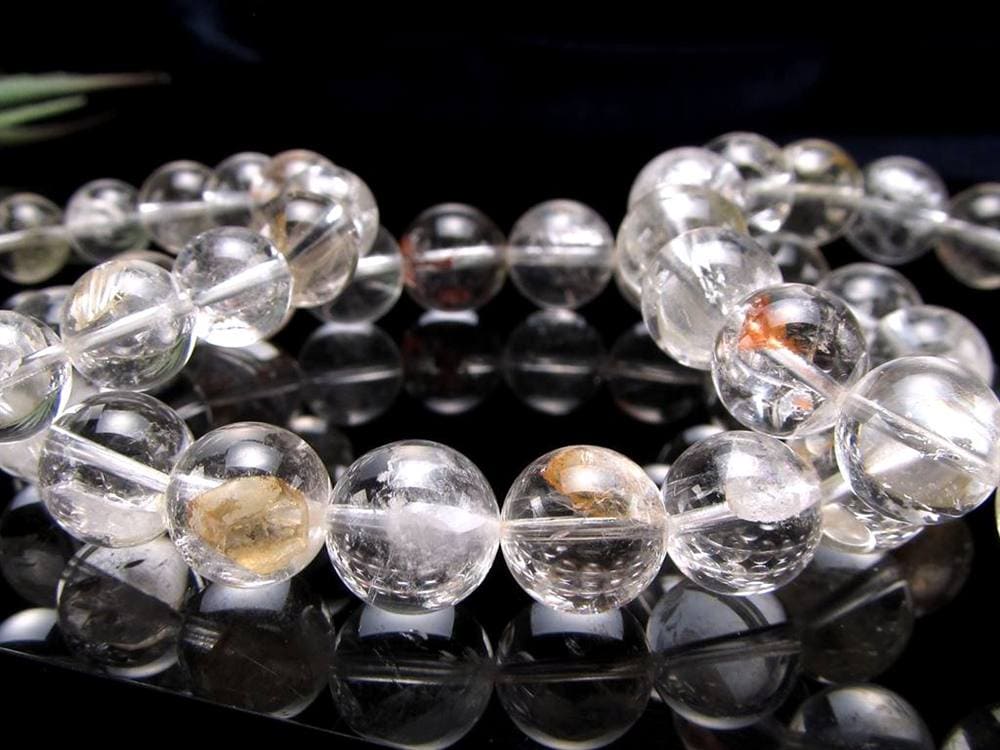 クォーツインクォーツ ブレスレット マニフェストクォーツ 貫入水晶 クリスタル