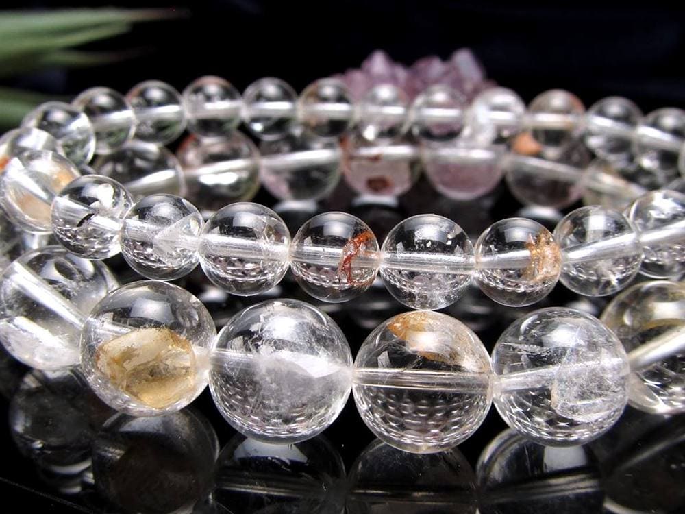 クォーツインクォーツ ブレスレット マニフェストクォーツ 貫入水晶 クリスタル