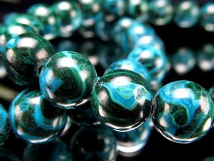 クリソコラ マラカイト ブレスレット 珪孔雀石 クリソコラマラカイト