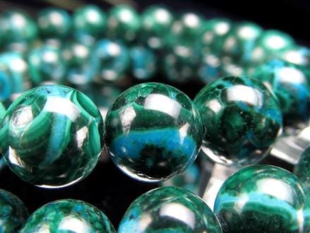 クリソコラ マラカイト ブレスレット 珪孔雀石 クリソコラマラカイト