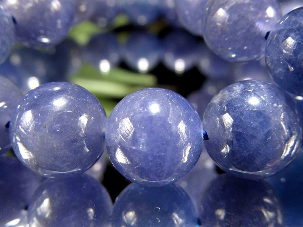 タンザナイト ブルーゾイサイト ブレスレット 灰簾石 タンザニア産