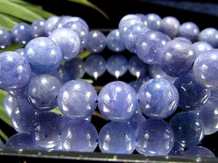 タンザナイト ブルーゾイサイト ブレスレット 灰簾石 タンザニア産