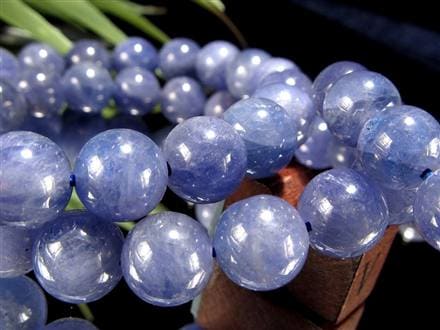 タンザナイト ブルーゾイサイト ブレスレット 灰簾石 タンザニア産