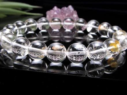 クォーツインクォーツ ブレスレット マニフェストクォーツ 貫入水晶 クリスタル