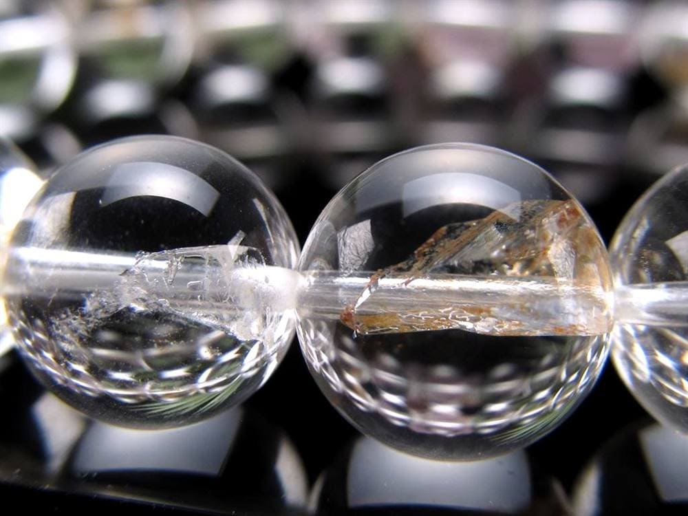 クォーツインクォーツ ブレスレット マニフェストクォーツ 貫入水晶 クリスタル