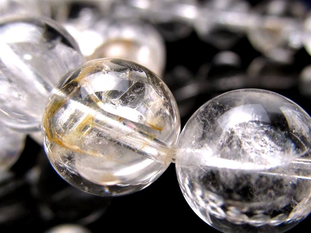クォーツインクォーツ ブレスレット マニフェストクォーツ 貫入水晶 クリスタル