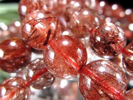 レッドルチルクォーツ ブレスレット 夫婦円満 子宝 オレンジルチル