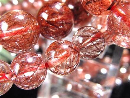 レッドルチルクォーツ ブレスレット 夫婦円満 子宝 オレンジルチル