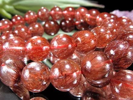 レッドルチルクォーツ ブレスレット 夫婦円満 子宝 オレンジルチル