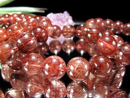 レッドルチルクォーツ ブレスレット 夫婦円満 子宝 オレンジルチル