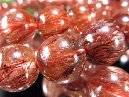 レッドルチルクォーツ ブレスレット 夫婦円満 子宝 オレンジルチル