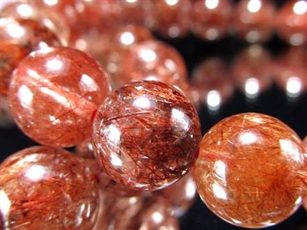 レッドルチルクォーツ ブレスレット 夫婦円満 子宝 オレンジルチル