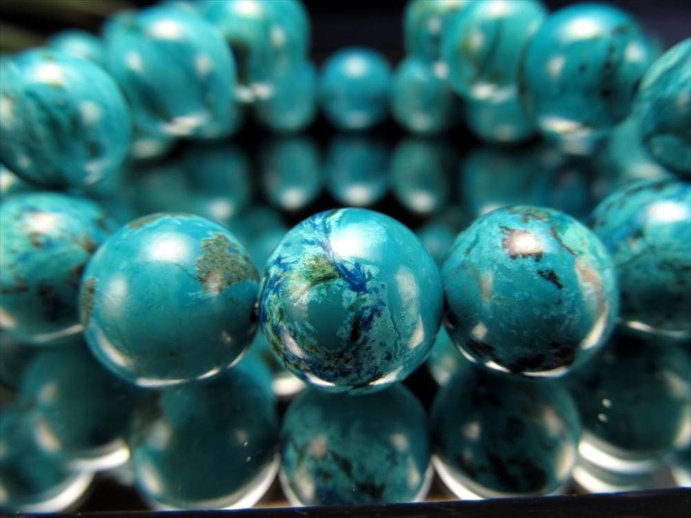 クリソコラ 珪孔雀石 ブレスレット ヒーリング 癒し