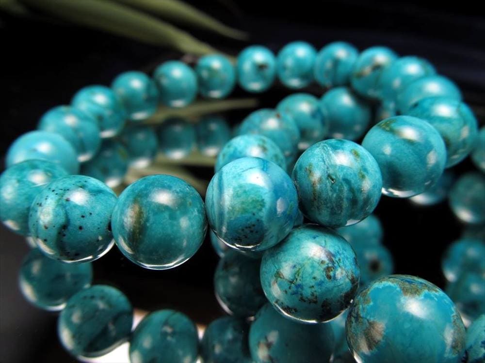 クリソコラ 珪孔雀石 ブレスレット ヒーリング 癒し