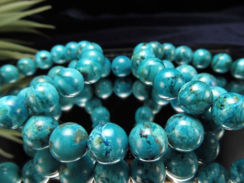 クリソコラ 珪孔雀石 ブレスレット ヒーリング 癒し