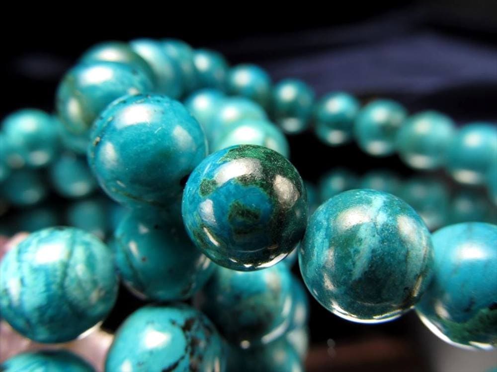 クリソコラ 珪孔雀石 ブレスレット ヒーリング 癒し