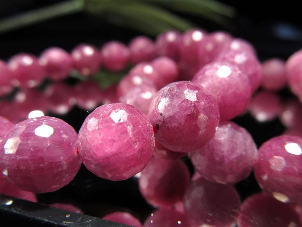 ルビー 紅玉 ミラーボールカット ブレスレット ピンクサファイア