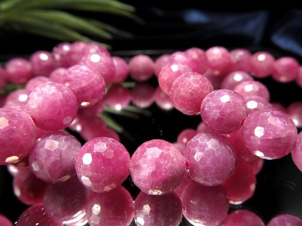 ルビー 紅玉 ミラーボールカット ブレスレット ピンクサファイア