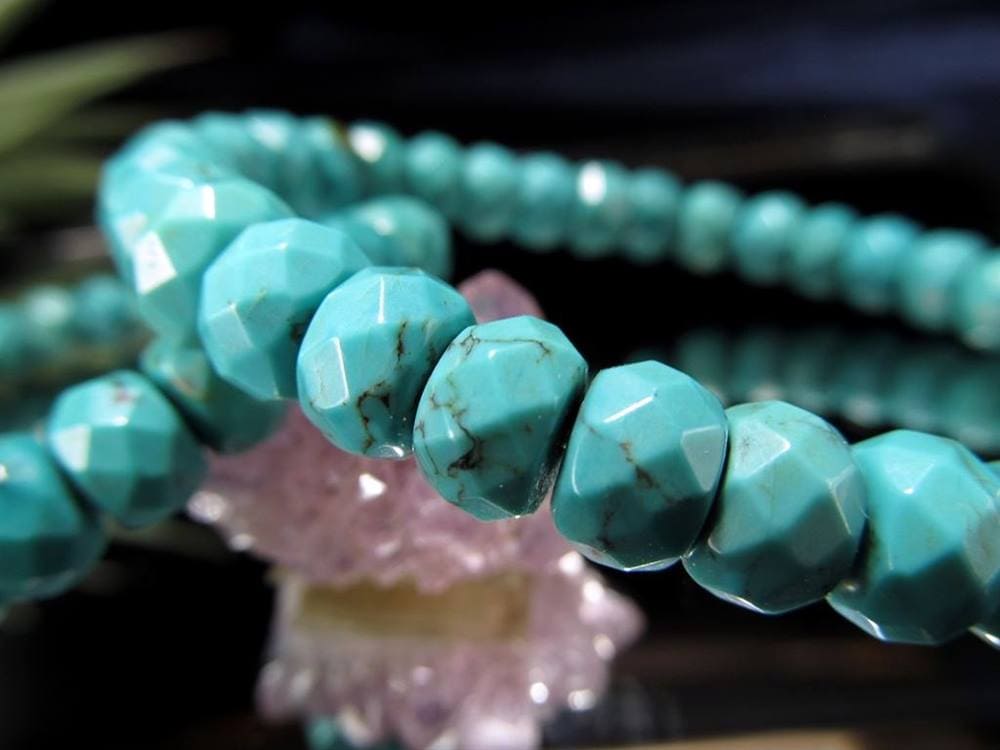 ターコイズ トルコ石 ブレスレット 12月の誕生石 スカイストーン