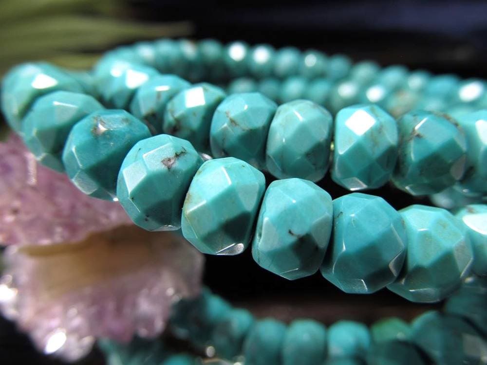 ターコイズ トルコ石 ブレスレット 12月の誕生石 スカイストーン
