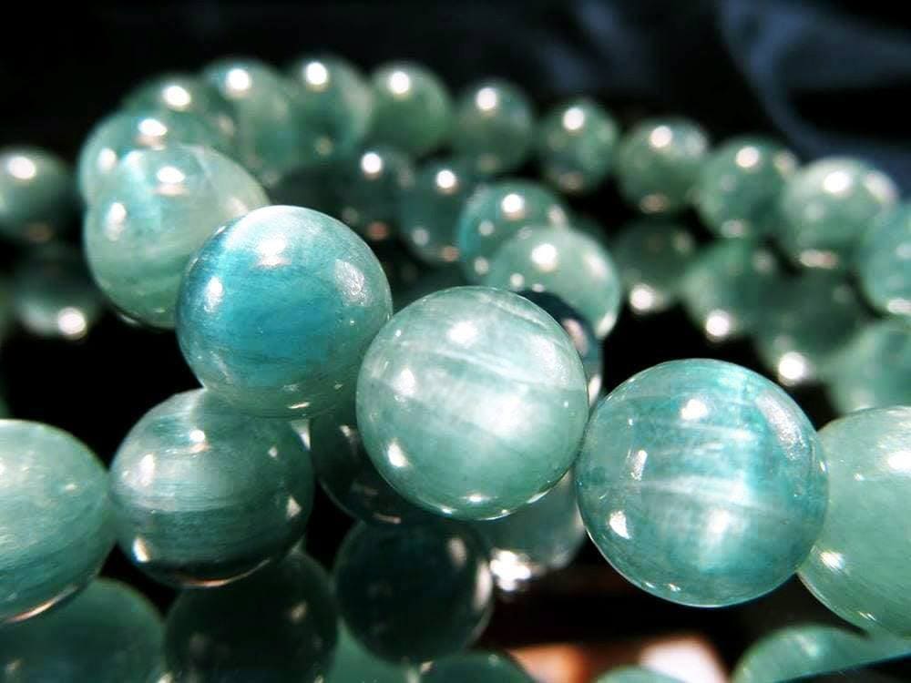 グリーン カイヤナイト 藍晶石 ブレスレット ケニア産