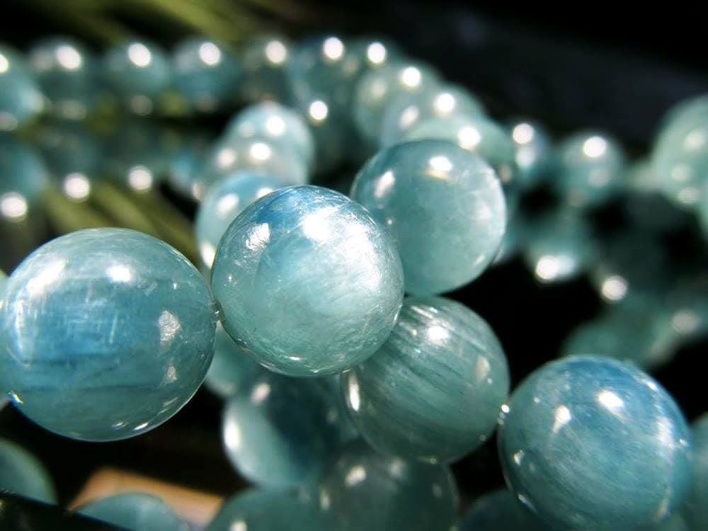 グリーン カイヤナイト 藍晶石 ブレスレット ケニア産