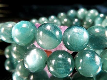 グリーン カイヤナイト 藍晶石 ブレスレット ケニア産