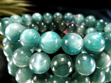 グリーン カイヤナイト 藍晶石 ブレスレット ケニア産