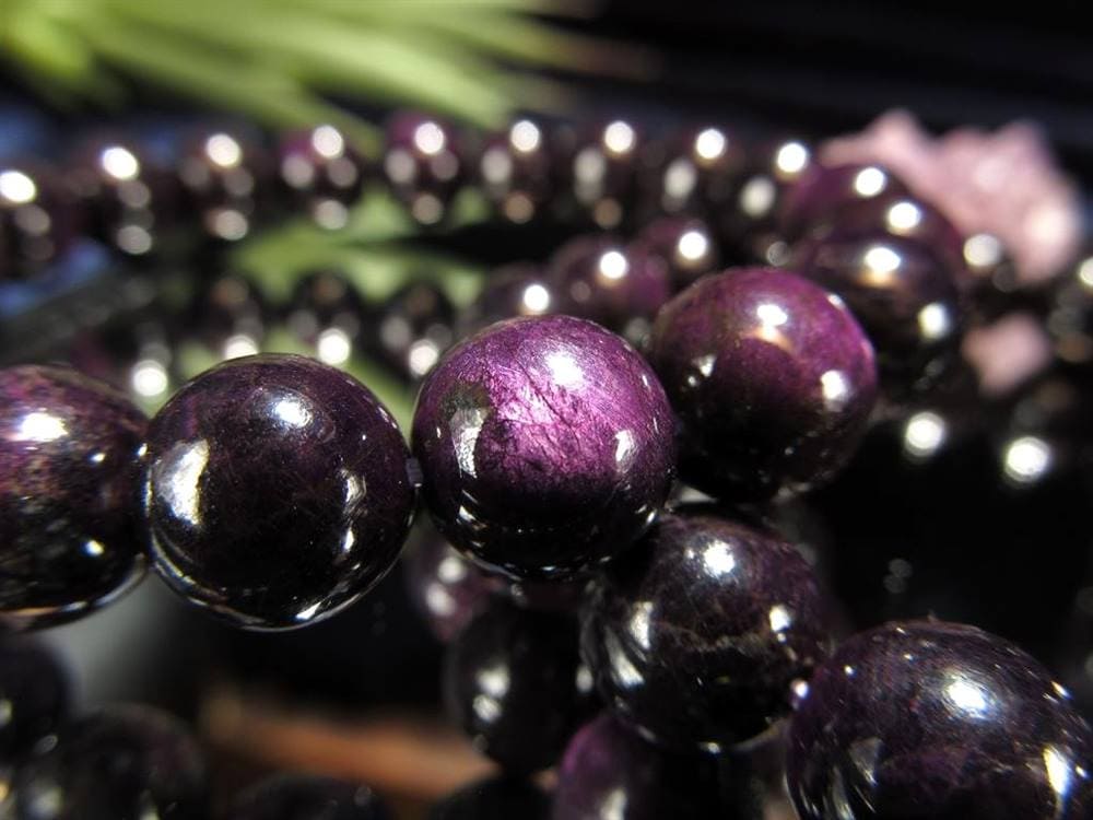 パープライト ヘテロサイト ブレスレット 紫石 紫鉱