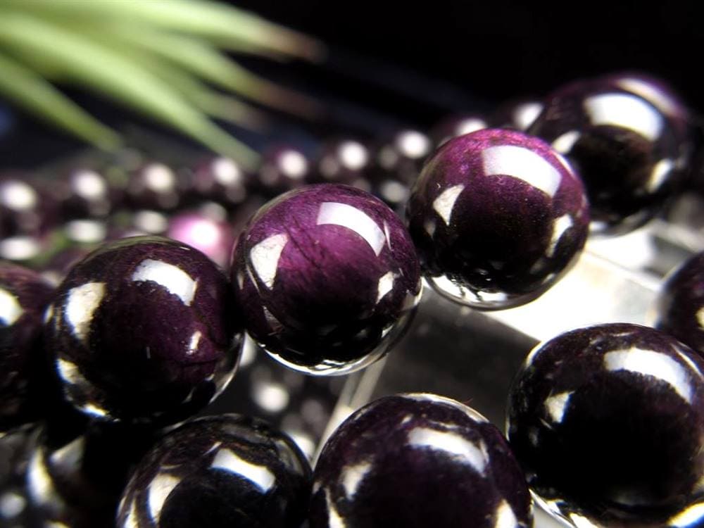 パープライト ヘテロサイト ブレスレット 紫石 紫鉱