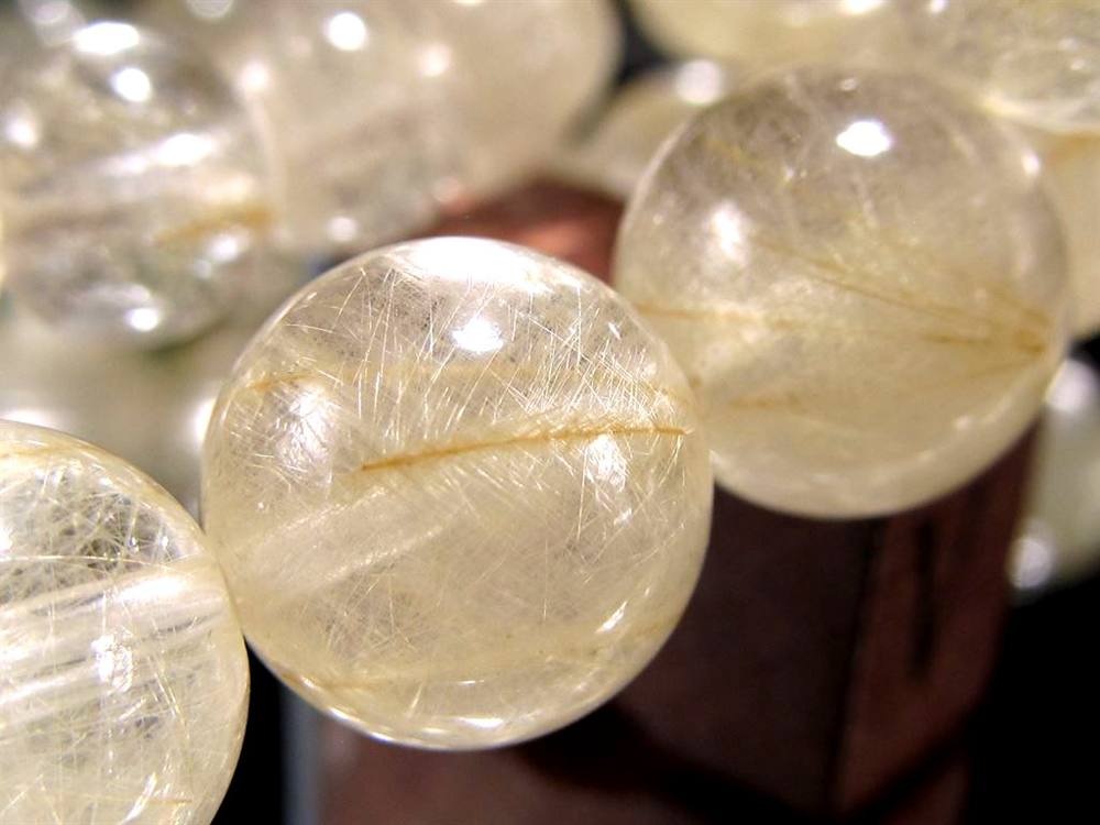 ゴールドルチルクォーツ ブレスレット ゴールドルチル ルチルレイテッドクォーツ 金針水晶
