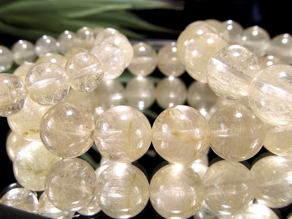 ゴールドルチルクォーツ ブレスレット ゴールドルチル ルチルレイテッドクォーツ 金針水晶
