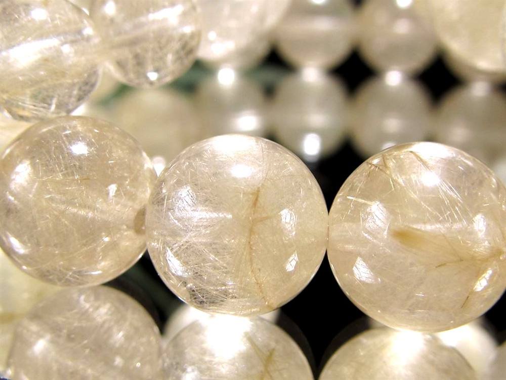 ゴールドルチルクォーツ ブレスレット ゴールドルチル ルチルレイテッドクォーツ 金針水晶