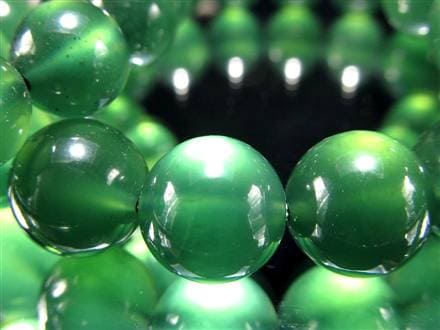 カナディアンジェイド 軟玉 翡翠 ネフライト ブレスレット カナダ産