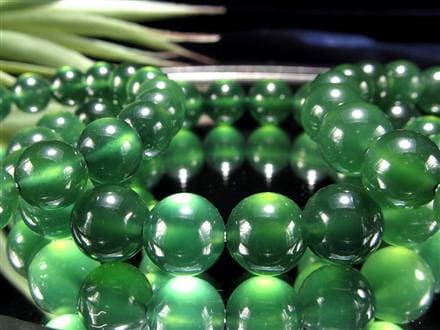 カナディアンジェイド 軟玉 翡翠 ネフライト ブレスレット カナダ産