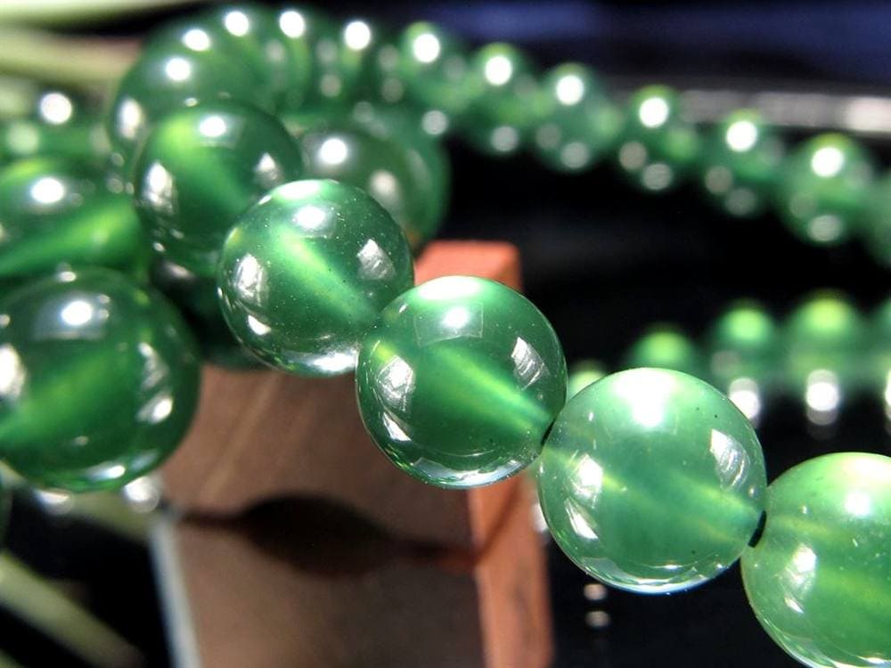 カナディアンジェイド 軟玉 翡翠 ネフライト ブレスレット カナダ産