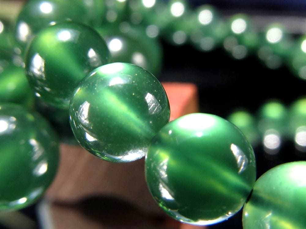 カナディアンジェイド 軟玉 翡翠 ネフライト ブレスレット カナダ産