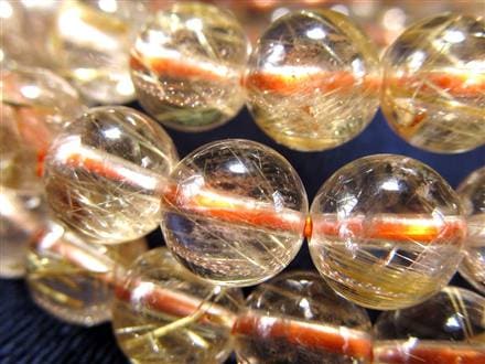 ゴールド ルチルクォーツ ルチレイテッドクォーツ ブレスレット 金運・勝負運の象徴