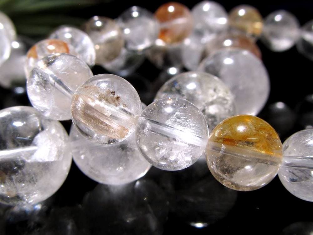 クォーツインクォーツ ブレスレット マニフェストクォーツ 貫入水晶 クリスタル