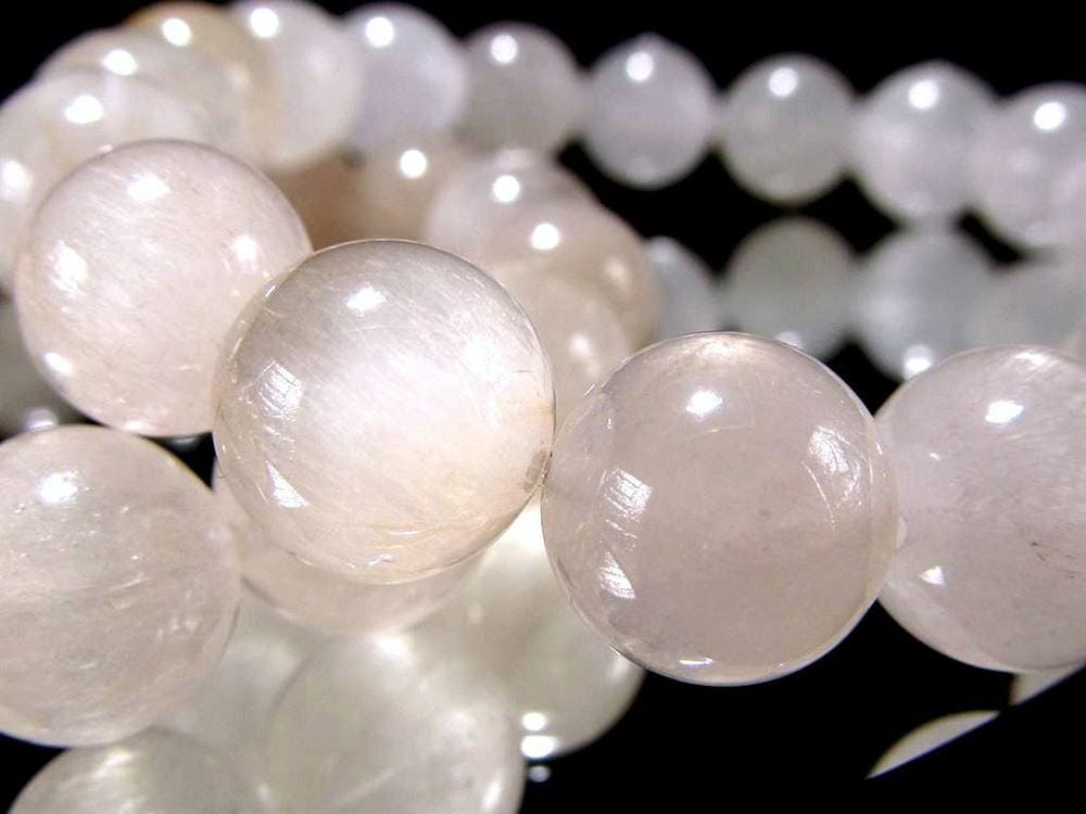 ルチルクォーツ ブレスレット キャッツアイ ホワイトルチル ラビットヘア