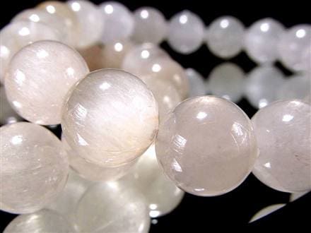 ルチルクォーツ ブレスレット キャッツアイ ホワイトルチル ラビットヘア